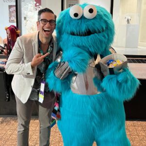 Adam Tsekhman Instagram - It’s not often that you get to meet your idols, so I couldn’t waste the opportunity to grab a quick pic with this hero of mine. #nomnomnom