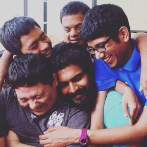 Addis Akkara Instagram - Repost of my superheroes . Salman you are special. Miss you all. Coming soon to see you all.❤️🥰
.
.
.
.
.
#help #love #downsyndrome #speciallyabled #superheroes #myheroes #father #sons #boys #kerala #malayalam #keralam  #nayikanayakan
