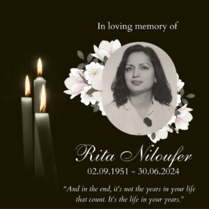 Aditi Singh Sharma Instagram - 1 month since we lost our superstar, superwoman, super incredible Rita !! Thank you all for the love & support you have showered upon us during this difficult time .. please keep her spirit, laughter, music, food, poetry & memory alive on her facebook page as she forever loved. 
Rest in peace, my beautiful moma .. I love you. 🙏 ❤️