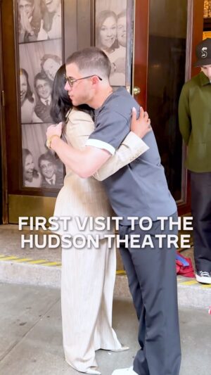 Adrienne Warren Instagram - Or just sit and wait, as the time ticks by— Nick Jonas and Adrienne Warren took a seat at the Hudson Theatre, where they will perform The Last Five Years next spring.