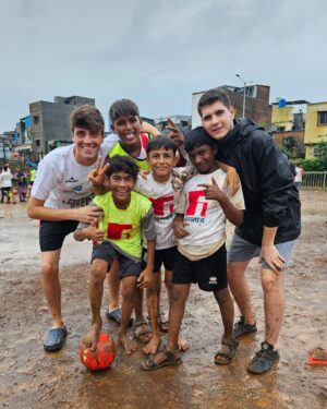 Ahan Shetty Instagram - Great game against @pericoherraiz and his team. They’ve come all the way from Spain to teach underprivileged children how to play football and help enhance their skills and love for the game. Thank you for doing what you do. Glad to have met such amazing people ❤️ @cooperacion_internacional_ong