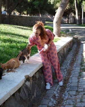 Ahsen Eroğlu Instagram - pinky orange 🐹 ✨🌸🍊🐽