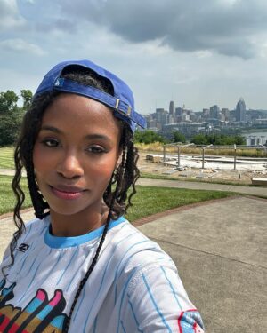 Akilah Hughes Instagram - Went back to Kentucky (the Greater Cincinnati area) to celebrate Juneteenth, pressure my school to change their racist mascot, and enjoy the 100° heat around downtown Cincinnati. It was a wonderful trip. 🩵🌈 If you still haven’t, go check out the podcast trailer for Rebel Spirit, link in bio. It’ll give you a better sense of what I’m doing and why.  Did you know Rebel Without a Cause (1955) is lauded as being the first Hollywood film to depict gay teens