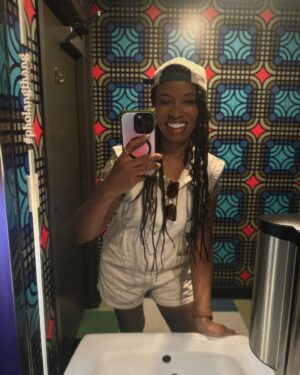 Akilah Hughes Instagram - Went back to Kentucky (the Greater Cincinnati area) to celebrate Juneteenth, pressure my school to change their racist mascot, and enjoy the 100° heat around downtown Cincinnati. It was a wonderful trip. 🩵🌈 If you still haven’t, go check out the podcast trailer for Rebel Spirit, link in bio. It’ll give you a better sense of what I’m doing and why.  Did you know Rebel Without a Cause (1955) is lauded as being the first Hollywood film to depict gay teens