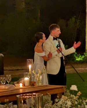 Alan Bersten Instagram - Congratulations to the Nyemcheks! 🎉🩵 
It was such a beautiful wedding.
I love you both so much!!! 
@kikinyemchek @koko_iwasaki