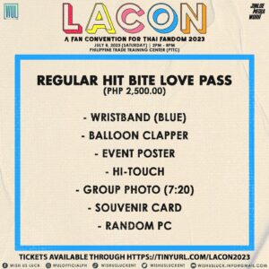 Alan Campana Instagram - Papunta na kami! ☀

We’ll have so much fun at this year’s biggest Thai Fandom Fan Convention, #LACON2023! Happening this July 8, (5 PM), at the PTTC. 

Let’s see each other soon!

Tickets are available at https://tinyurl.com/LACON2023

#LaConFanConvention2023
#HitBiteLoveinMNL2023