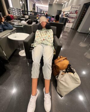 Alan Powell Instagram - So we missed our connection from Athens and had to spend the night in the airport but @bryciemarie was prepared