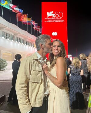 Alan Powell Instagram - Amazing time at the #venicefilmfestival celebrating HITMAN with @bryciemarie @swbarnett and @lizyuja — we missed you @vickyp487 

Such an honor to be partnering with Richard Linklater and the whole team on this picture.. film is great, reviews have been amazing and the evening was beautiful.