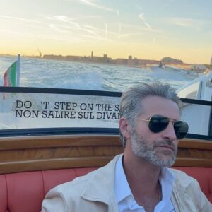 Alan Powell Instagram - Amazing time at the #venicefilmfestival celebrating HITMAN with @bryciemarie @swbarnett and @lizyuja — we missed you @vickyp487 

Such an honor to be partnering with Richard Linklater and the whole team on this picture.. film is great, reviews have been amazing and the evening was beautiful.