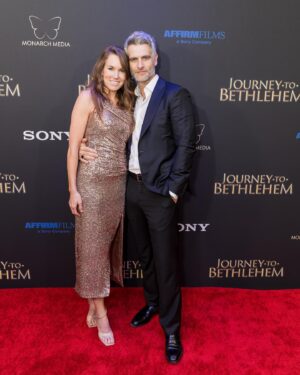 Alan Powell Instagram - With the theatrical release of Journey to Bethlehem literally just days away on Nov 10, as you can imagine, I’m going to be posting and sharing a lot about the film this week.. 

But I wanted to start with this picture. Me and my wife, @bryciemarie at the premier in Los Angeles on Friday night. She is the one that ultimately supported me in being able to make this movie. 

For me, making @jtbmovie meant moving to Spain for 2 1/2 months to be there while prepping and filming. I came back once in the middle for 24 hours because I promised my kids I would but the 20 hour one way travel time made coming home on the weekends impossible. And as some of you may know, we have six kids. So what me being gone for 2 1/2 months means for her is that she has got six kids by herself, 24 hours a day.. for 105 days. I struggle when I have them for four hours on a Saturday.. and she did 105 days like a champ.. didn’t complain once. Was an amazing partner and encourager to me, was an amazing mother to our kids and if you ask me, one of the main reasons this film exists and certainly what allowed me to be there. 

I love you, baby. You are beautiful. You are my favorite thing on the planet.