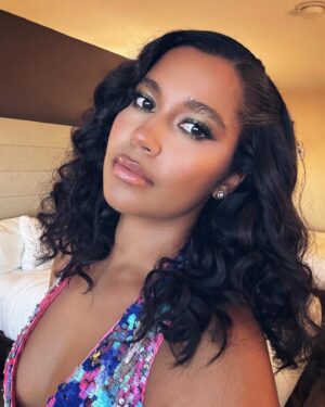 Alana Monteiro Instagram - 🪩 

HAIR BY @travyboyhair 
MUA BY @dafineneziri 
DRESS @nastygal 

#HotelCocaine
@HotelCocaineMGM
@MGMPlus