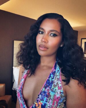 Alana Monteiro Instagram - 🪩 

HAIR BY @travyboyhair 
MUA BY @dafineneziri 
DRESS @nastygal 

#HotelCocaine
@HotelCocaineMGM
@MGMPlus