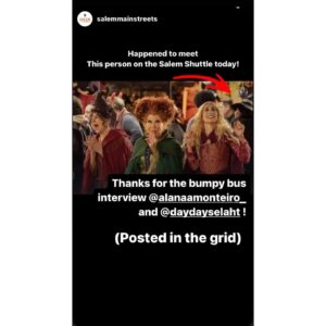Alana Monteiro Instagram - Reporting live from Salem 🧙🏽‍♀️🔮