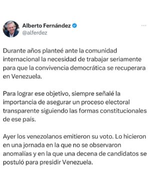 Alberto Fernández Instagram - 🇻🇪