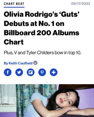 Aleen Keshishian Instagram - Congrats @oliviarodrigo and @dan_nigro on this incredible achievement and for creating a masterpiece of an album!! And thanks to everyone at @interscope and @geffenrecords who are the best partners we could ask for💜💜💜