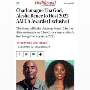 Alesha Renee Instagram - 🙏🏽❤️ Thank you @aafca , @cthagod and @gilrobertson for allowing me this opportunity ! I look forward to bringing some laugh and deep love of our culture to the stage as we salute some of the industries best 🙏🏽❤️
