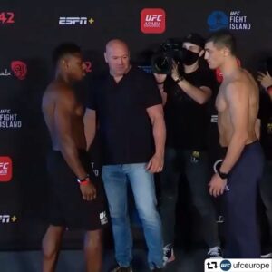 Alessio Di Chirico Instagram - Rock N Roll. Thanx to @danielamucci_ e @nutrizionistaragone for the excellent weigh cut. 🔥🔥 #repost @ufceurope
・・・
📍 Back to where it all started for Buckley. @newmansa94 looking to stop the show again vs. Italy's 🇮🇹 @alessiodichirico at #UFCFightIsland7

🏝️ #InAbuDhabi  @visitabudhabi