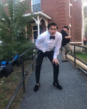 Alex Fitzalan Instagram - some pics of my time on set for season 1 of The Society. Love you all ❤️