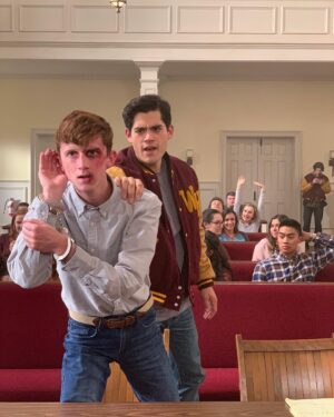 Alex Fitzalan Instagram - some pics of my time on set for season 1 of The Society. Love you all ❤️