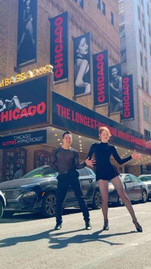 Alex Wong Instagram - oh yes 😜 @melissabecraft & @alexdwong - this is going viral on TikTok so we thought we’d share here too!

#dance #musicaltheatre #broadway #chicago #ohyes
dc: @kordylenextdoor_