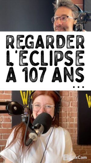 Alexandre Barrette Instagram - Regarder l’éclipse à 107 ans…☀️🌖