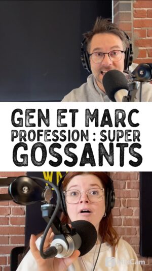 Alexandre Barrette Instagram - Gen et Marc, profession : super gossants! 😅
