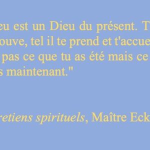 Alexandre Jollien Instagram - Heureux retour à la maison. Merci à toutes et à tous. 
C’est l’heure des résolutions. 
Je veux approfondir mon Maître Eckhart, un des auteurs qui me libèrent le plus. Autre résolution, me promener davantage. 
Quand j’ai dit à mon fils que je ne me voyais pas atteindre l’âge de la retraite tant je me sentais physiquement épuisé, il m’a dit : « tu ne vas pas nous lâcher…»
Donc remède de cheval, le « laisser être » de Maître Eckhart et pleins de promenades sur les chemins de Nietzsche. 
Qu'on soit croyant ou non, l'enseignement est génial
 : Vivre au présent, sans pourquoi, loin de tout narcissisme. Merci Maître Eckhart.
Merci à toutes et à tous