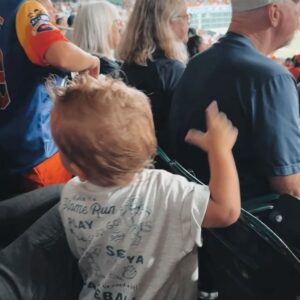 Alexandria DeBerry Instagram - trying to ignore the fact he will be 2 in 2 months 🥹 wishing we could bottle him up at this age forever! pure joy with a side of killer dance moves 🪩 #beauxdiesel #22months