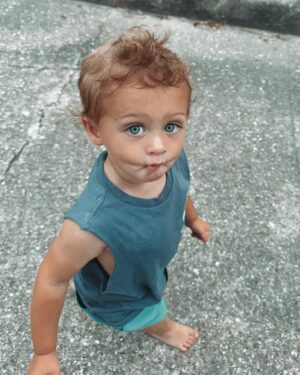 Alexandria DeBerry Instagram - trying to ignore the fact he will be 2 in 2 months 🥹 wishing we could bottle him up at this age forever! pure joy with a side of killer dance moves 🪩 #beauxdiesel #22months