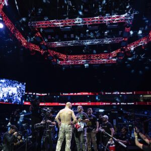 Ali Al-Qaisi Instagram - What a great memory to add to the books! Thank you so much to everyone was a part of this victory 🏆 Especially my wife, kids and family ❤️👨‍👩‍👧‍👦 
Continued thanks to➡️
▪️My Head coach and brother @troythefighterguy 🤝
▪️My brothers @naderqaisi @yaseen_combat and @fightsportsdeerfieldbeach team 
▪️My coaches @gesias & @danielmendes 
▪️My S&C team @ihpfit @jcsantanaihp @benji_vogel 
▪️My nutritional @powernutrition.e2p 
▪️My brothers and partners @ayman.sadieh @nasluxuryad for the best hospitality ever 🙌
▪️My big sponsor and supporter in both the good times and bad times. You’ve always been next to me and pushed me all the way to the top. My big brother @alex_frijat @zioals 
▪️My sponsor @meatmoot.uae 
▪️And last but definitely not least, a HUGE thank you to my @uae_warriors family and team🥷
The Royal Fighter👑
Free Palestine 🇵🇸 
Jordan first 🇯🇴