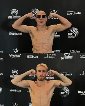 Ali Al-Qaisi Instagram - All set for the title shots!
Weigh-in for UAE Warriors 50 ✅

🏆@alqaisimma vs @samuelbark
@alkhasov_77 vs @tahir__abdullayev
@yamatof0813 vs @iagoribeiromma

Don’t miss the action! 💥