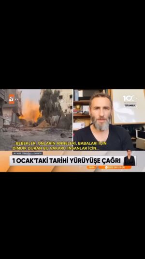 Ali Nuri Türkoğlu Instagram - Şehitlerimiz için, Filistin için, Gazze için
1 Ocak 2024 sabah 08:30 ‘da Galata Köprüsü ‘nde buluşuyoruz. 
#özgürfilistin #freepalestine #türkiye #Şehitlerimiziçin #1Ocak2024
#milliiradeplatformu #galataköprüsü