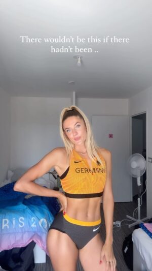 Alica Schmidt Instagram - Today’s the day❤️‍🔥 I’m running the Mixed Relay tonight at 19.22 🇫🇷 Little me would be so proud 🥺 
#olympics #trackandfield #paris2024