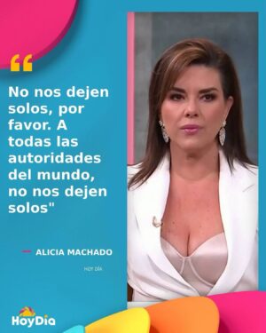 Alicia Machado Instagram - 💬Famosos como #AliciaMachado hacen un llamado a autoridades internacionales para que ayuden al pueblo de Venezuela ante la crisis política que vive el país, luego de las elecciones presidenciales el pasado 28 de julio🇻🇪