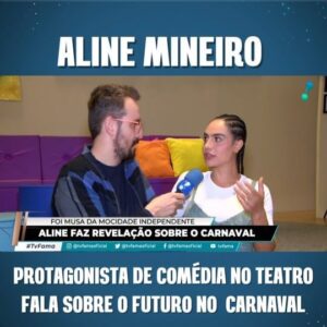 Aline Mineiro Instagram - @alinemineiro está no elenco do espetáculo @desinfluencers_comedia e a personagem vive um casal nada convencional com o ator @rodrigo.phavanello .
Eu fui voando até o teatro conversar com a atriz para saber sobre o sucesso nos palcos, os planos para o próximo carnaval.