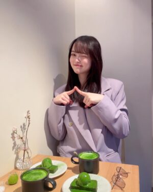 Alisa Sakamaki Instagram - だ〜〜いすきなお友達と、お仕事後にハピハピデートしてきました☺️✨
幸せでした🐜🐜🐜

頑張ってる人が近くにいると、私も頑張らないとって思えます。😭😭
素敵な友達持ててよかった〜

#坂巻有紗 
#代々木上原 
#代々木上原カフェ 
#抹茶 
#抹茶デザート