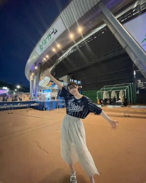 Alisa Sakamaki Instagram - 地元、所沢市にあるベルーナドームで、西武VS楽天の試合を観てきましたー！！！⚾️⚾️⚾️

小、中学の頃はよく観に行っていたけれど、今回は久しぶりの観戦だったなぁ🥺楽しかったーー！！
また近いうちに行けますように🐜

#所沢 
#所沢市 
#ベルーナドーム 
#西武 
#西武ライオンズ