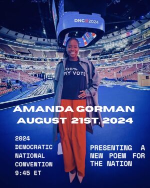Amanda Gorman Instagram - See you soon 💙

#DNC2024