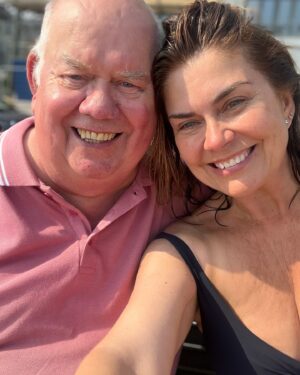 Amanda Lamb Instagram - Just the best day in the Motherland with my gorgeous Dad and my beautiful sister and the extended brood.. arcade, candy floss, Southsea pier and a swim in the sea until we all legged it when we saw a jellyfish.. behind my shoulder in the last picture used to be a night club called 5th Avenue where I had my first snog with a boy called Rob Linnell during the erection section at the end of the evening when all the slow dances came on.. Simply Red’s Holding back the Years… I wonder where he is now? Rob that is not Hucknall, he’s probably in St Tropez or the likes… who and where was your first kiss?