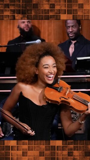 Amandla Stenberg Instagram - @amandlastenberg performs The Force Theme from @starwars on her violin! #FallonTonight