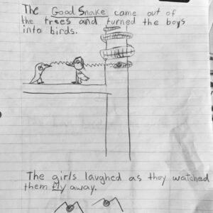 Amber Tamblyn Instagram - 9 year old Amber understood the (homework) assignment. 

#1992
#Weird
#ARumbling 
#MakeAngryBoysIntoBirdsAgain