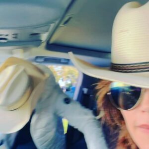Amelia Heinle Instagram - My cowboy!!!😂 #cowboyhats #august