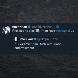 Amir Khan Instagram - Be cautious about what you desire @ksi @jakepaul 🥊