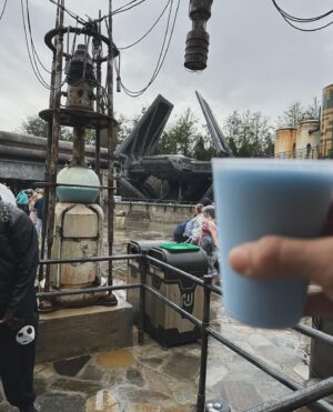 Amos Heller Instagram - Hellers do @waltdisneyworld - Day 3: Hollywood Studios 

Not gonna lie. I spent the entirety of the trip Looking forward to this day. Friends, it did not disappoint. Not in the least. The rides were great, the vibe in black spire outpost is absolutely immaculate, and I was sent rocketing back to my early childhood. I stared at things in honest, wide eyed wonder more than I have in a long time.

My family crewed the Falcon. My daughter went face-to-face with Kylo Ren. I got a picture with the Mandalorian. We met Rey. 

I built a lightsaber. 

I truly felt like I was somewhere else. The days were very long, and we slept deeply with tired feet. The frozen sing-along was the perfect palate cleanser, and the end to a nearly perfect vacation.