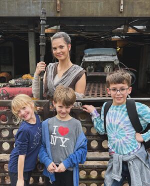 Amos Heller Instagram - Hellers do @waltdisneyworld - Day 3: Hollywood Studios 

Not gonna lie. I spent the entirety of the trip Looking forward to this day. Friends, it did not disappoint. Not in the least. The rides were great, the vibe in black spire outpost is absolutely immaculate, and I was sent rocketing back to my early childhood. I stared at things in honest, wide eyed wonder more than I have in a long time.

My family crewed the Falcon. My daughter went face-to-face with Kylo Ren. I got a picture with the Mandalorian. We met Rey. 

I built a lightsaber. 

I truly felt like I was somewhere else. The days were very long, and we slept deeply with tired feet. The frozen sing-along was the perfect palate cleanser, and the end to a nearly perfect vacation.