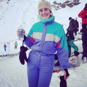 Amy Corbett Instagram - 8 years ago, I hit the slopes for the first time - a total novice, complete with vintage ski onesie⛷️❄️🧤It was super cold and I have to confess, I was far from a natural…but with a great group of pals, yummy French food (and a week at ski school), I was hooked! It was the first of many epic ski trips, and was even part of the inspiration for the LEGO Friends ski sets. And yes, I still rock the onesie whenever I get the chance 🙌 So be brave, and go learn something new this year…it might just become your fave thing ♥️
.
.
#tb #ski #skivacay #france #french #skiskiski #skiholiday #travel #mystyle #vintage #onesie #skisuit #skionesie #hobbie #skiier #pal #friends #goodtimes