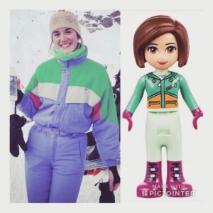 Amy Corbett Instagram - 8 years ago, I hit the slopes for the first time - a total novice, complete with vintage ski onesie⛷️❄️🧤It was super cold and I have to confess, I was far from a natural…but with a great group of pals, yummy French food (and a week at ski school), I was hooked! It was the first of many epic ski trips, and was even part of the inspiration for the LEGO Friends ski sets. And yes, I still rock the onesie whenever I get the chance 🙌 So be brave, and go learn something new this year…it might just become your fave thing ♥️
.
.
#tb #ski #skivacay #france #french #skiskiski #skiholiday #travel #mystyle #vintage #onesie #skisuit #skionesie #hobbie #skiier #pal #friends #goodtimes