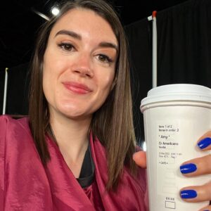 Amy Corbett Instagram - Behind the glam… 💄 💅🏼 ✨ 🎥 That’s right, I come in every day, fresh-faced and then a FABULOUS team spend hours getting me ready for camera with hair, makeup and wardrobe to die for 🙌🙌🙌 Not only do they make me look great, they also bring the sunshine and get me ready for even the toughest days! (And make sure I stay looking that way!!!) I couldn’t be more thankful for each and every one of them that have worked with me over the seasons ♥️ ♥️♥️ #glamsquad
But no matter how much time we have, we are always running so things look a little messy 😂😂😂
.
.
.
#behindthescenes #bts #legomasters #legomastersfox #legomastersusa #mystyle #glam #ilovemyglamsquad #cameraready #feelingfine #feelingfabulous #dreamteam #thankful