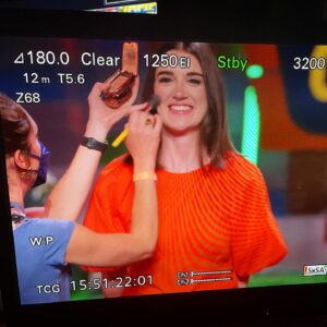 Amy Corbett Instagram - Behind the glam… 💄 💅🏼 ✨ 🎥 That’s right, I come in every day, fresh-faced and then a FABULOUS team spend hours getting me ready for camera with hair, makeup and wardrobe to die for 🙌🙌🙌 Not only do they make me look great, they also bring the sunshine and get me ready for even the toughest days! (And make sure I stay looking that way!!!) I couldn’t be more thankful for each and every one of them that have worked with me over the seasons ♥️ ♥️♥️ #glamsquad
But no matter how much time we have, we are always running so things look a little messy 😂😂😂
.
.
.
#behindthescenes #bts #legomasters #legomastersfox #legomastersusa #mystyle #glam #ilovemyglamsquad #cameraready #feelingfine #feelingfabulous #dreamteam #thankful