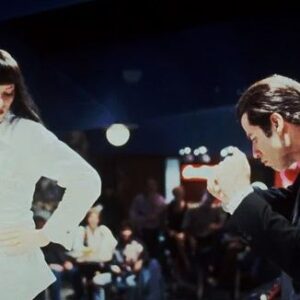 Amy Corbett Instagram - This week, I’m taking you behind the scenes of our epic LEGO Design Team 90s party! Jamie and I went as a double act…Mia & Vincent from Pulp Fiction. Such a fun night with the best colleagues. 🎉 Of course, we didn’t take enough pics…but I guess that’s always the sign of a good night. How do you think we did? Slide right to see the real movie pic 🍿 
.
.
.
#pulpfiction #costume #miaandvincent #cosplay #party #legoparty